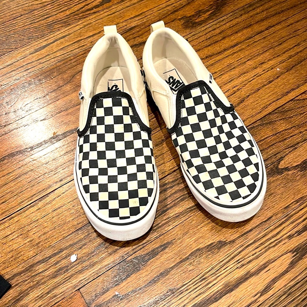 I am selling my checkerboard vans! They are in great shape and super stylish!